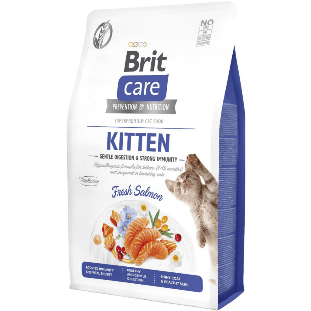 Brit Care Gentle Digestion & Strong Immunity Somonlu Yavru Kedi Maması 7 KG