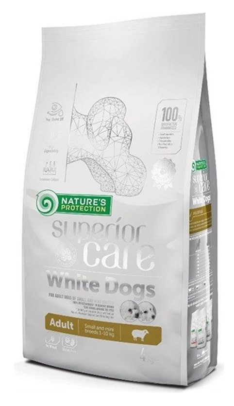 Nature's Protection White Dog Kuzulu Beyaz Tüylü Köpek Maması 4 KG