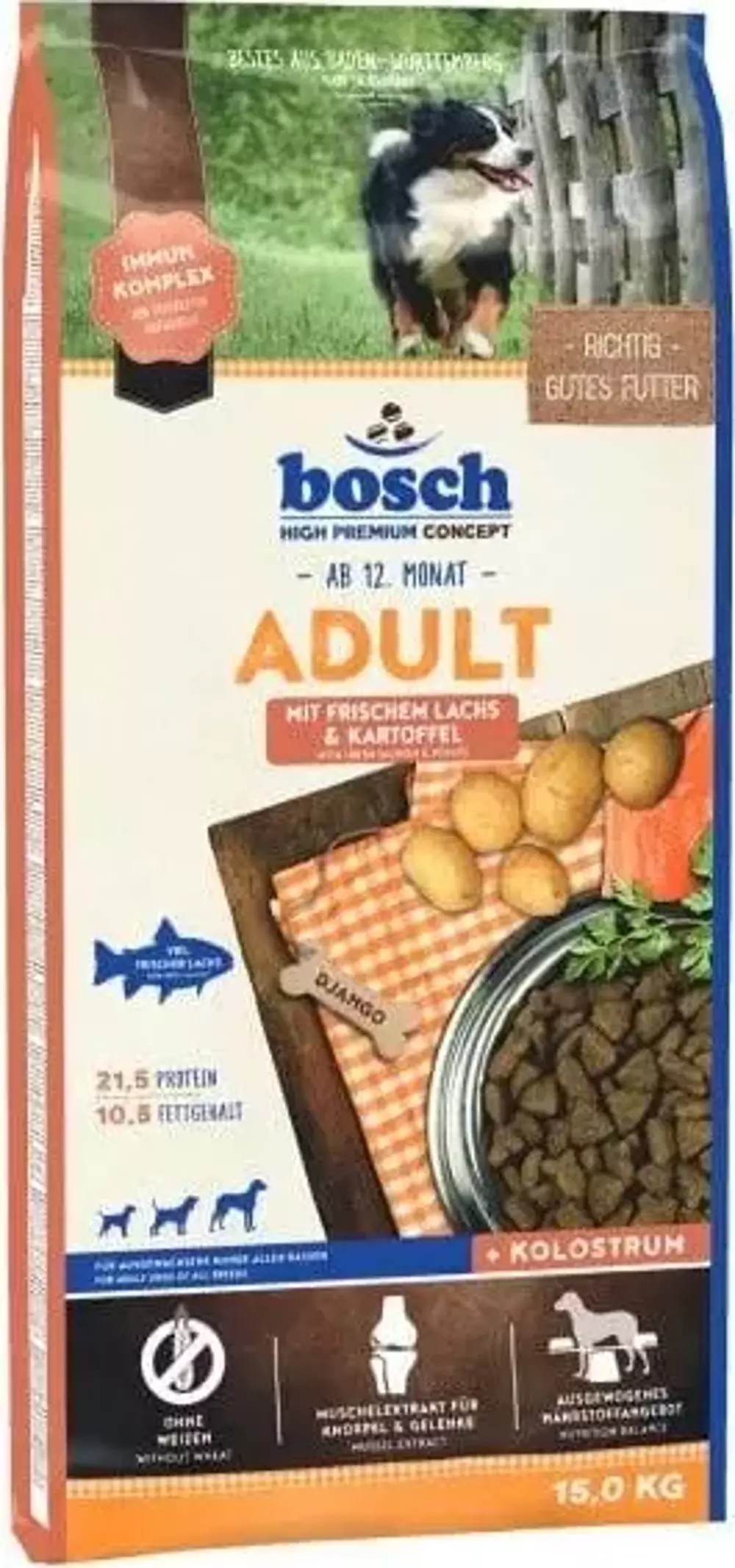 Bosch Somonlu ve Patatesli Yetişkin Köpek Maması 15 KG