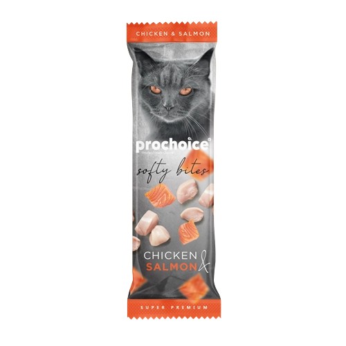 Prochoice Softy Bites Chicken&Salmon Kediler için Yumuşak Atıştırmalık 10gr