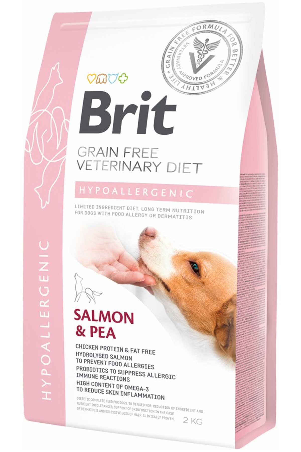 Brit Veterinary Diet Hipoalerjenik Cilt Sağlığı Destekleyici Tahılsız Köpek Maması 2 KG