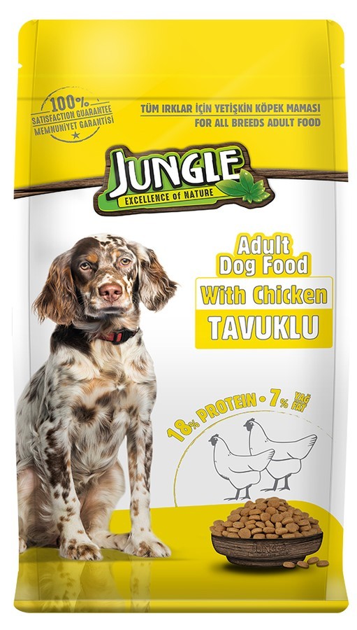 Jungle Tavuklu Yetişkin Köpek Maması 15 KG