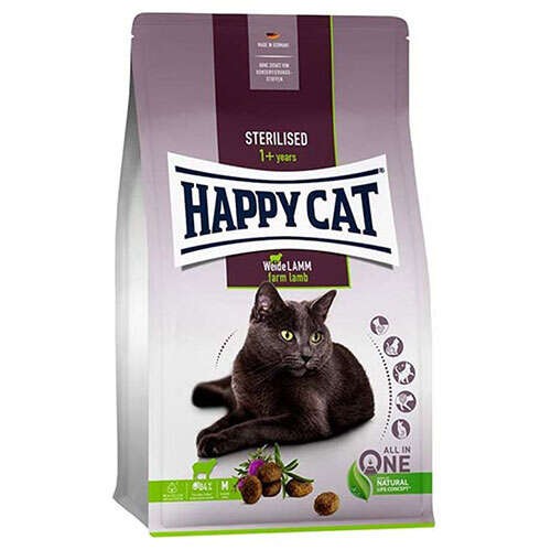 Happy Cat Sterilesed Lamb Kuzulu Kısır Kedi Maması 10 KG