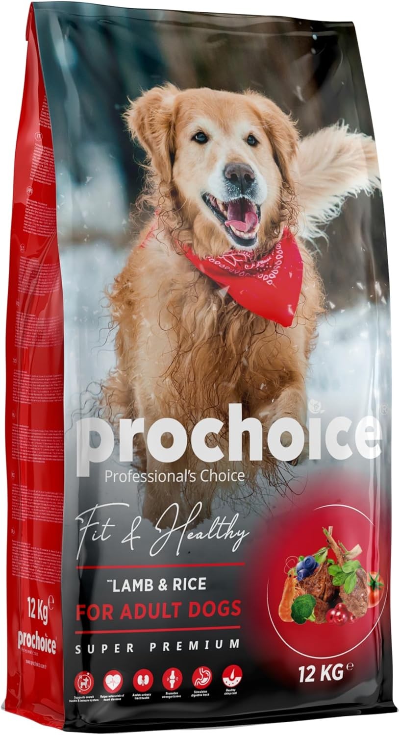 ProChoice Fit&Healthy Kuzu Etli ve Pirinçli Köpek Maması 12 KG