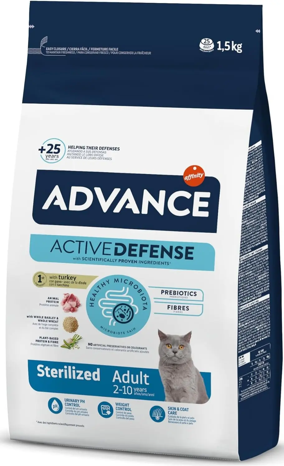 Advance Sterilised Hindili Kısırlaştırılmış Kedi Maması 1.5 KG