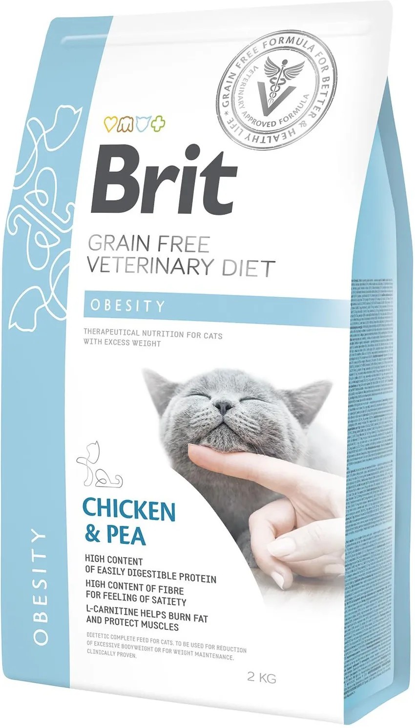 Brit Veterinary Diet Obesity Kilo Kontrolü İçin Tahılsız Kedi Maması 2 KG