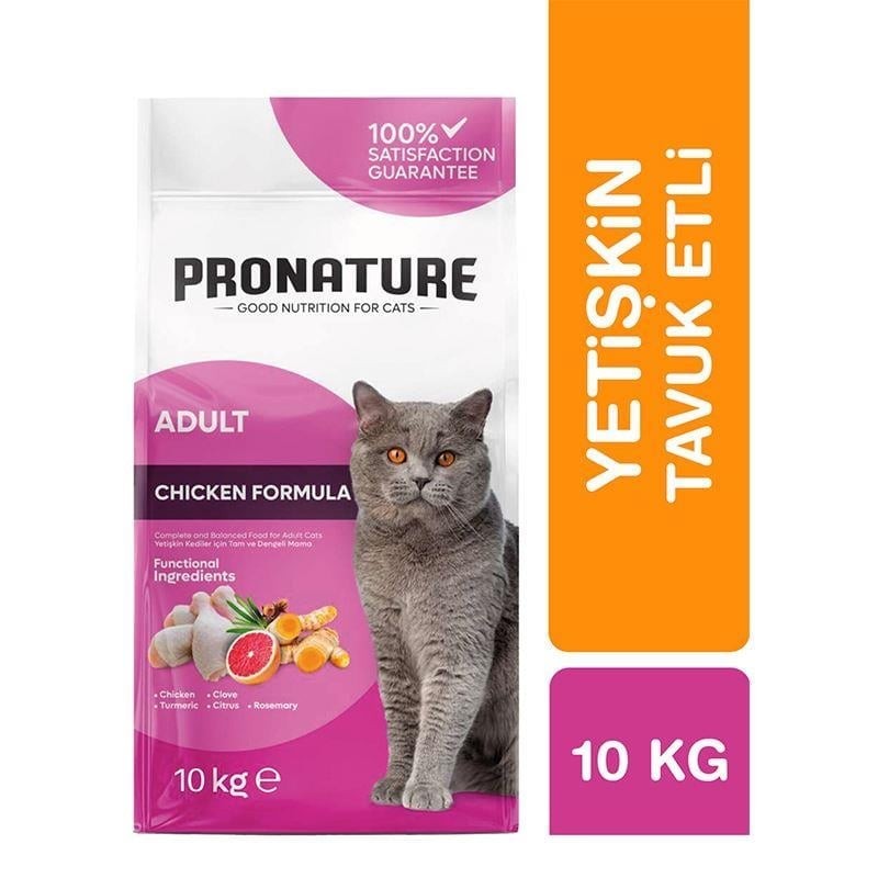 Pronature Tavuklu ve Pirinçli Yetişkin Kedi Maması 10 KG