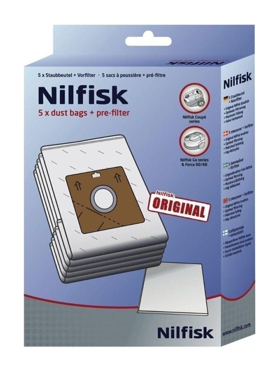 Nilfisk Coupe One Serisi Toz Torbası