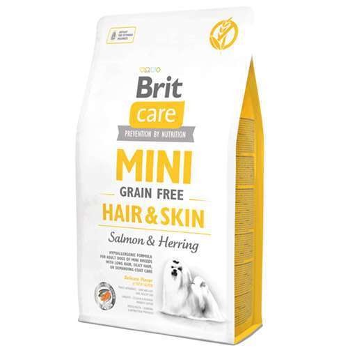 Brit Care Mini Hair Skin Somonlu Tahılsız Küçük Irk Köpek Maması 2 KG