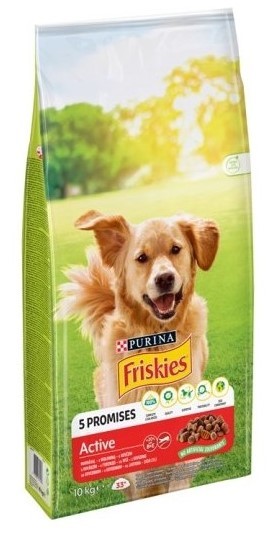 Friskies Active Etli Yetişkin Köpek Maması 10 KG