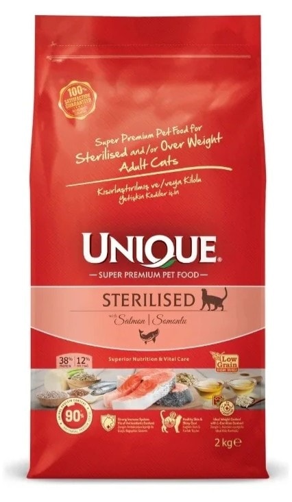 Unique Somonlu Kısırlaştırılmış Kedi Maması 2 KG