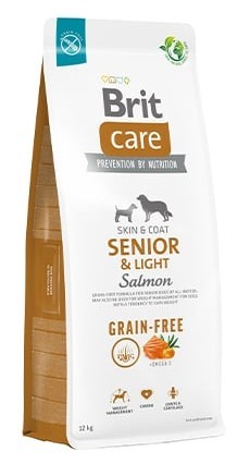 Brit Care Senior Light Tahılsız Somonlu Yaşlı Köpek Maması 12 KG