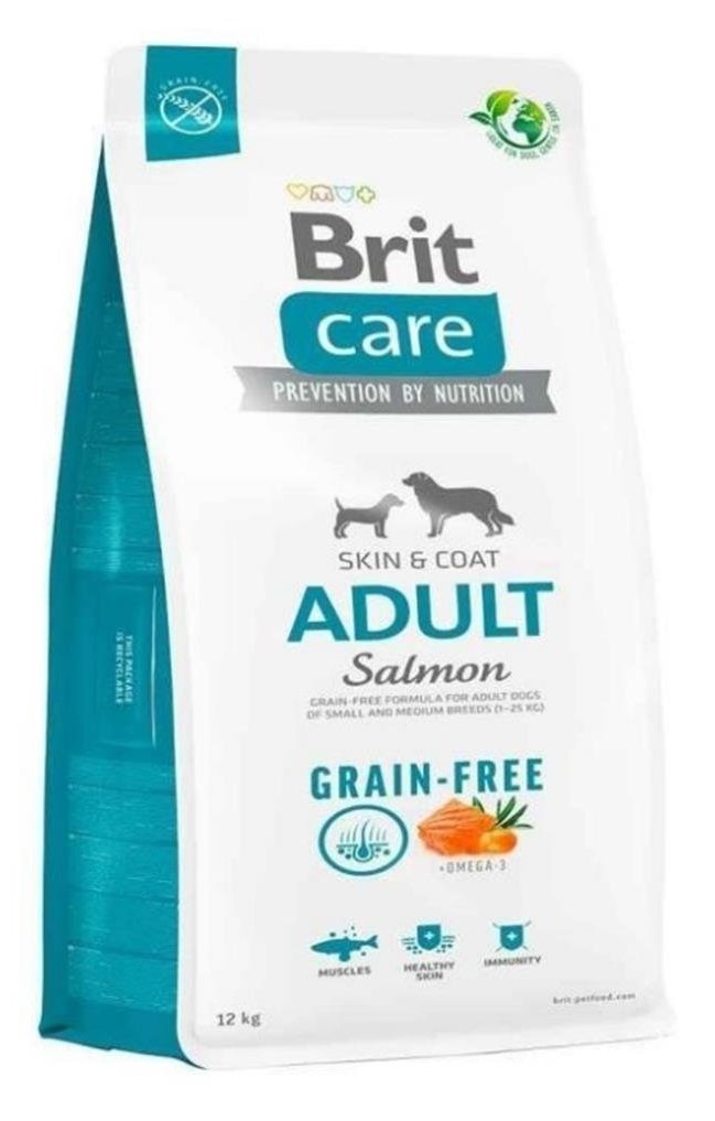 Brit Care Tahılsız Somonlu Yetişkin Köpek Maması 12 KG