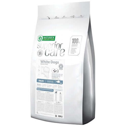 Nature's Protection Superior Care White Dog Balıklı Beyaz Tüylü Köpek Maması 10 KG