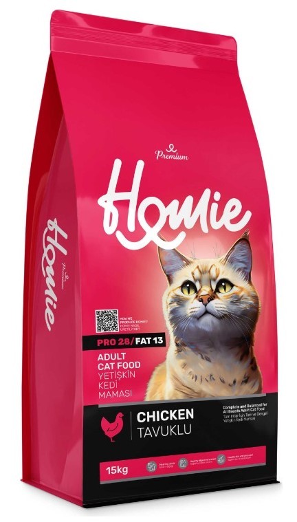 Homie Premium Tavuklu Yetişkin Kedi Maması 15 KG