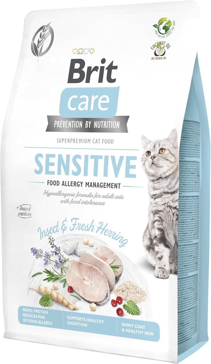 Brit Care Sensitive Hipoalerjenik Larva Proteinli Tahılsız Yetişkin Kedi Maması 2 KG