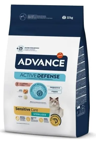 Advance Sensitive Somonlu Kısırlaştırılmış Kedi Maması 10 KG