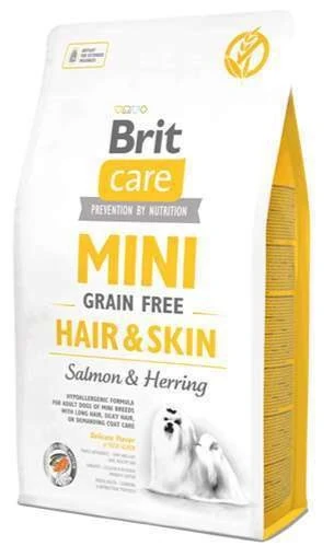 Brit Care Mini Hair & Skin Somonlu ve Ringalı Küçük Irk Köpek Maması 2 KG
