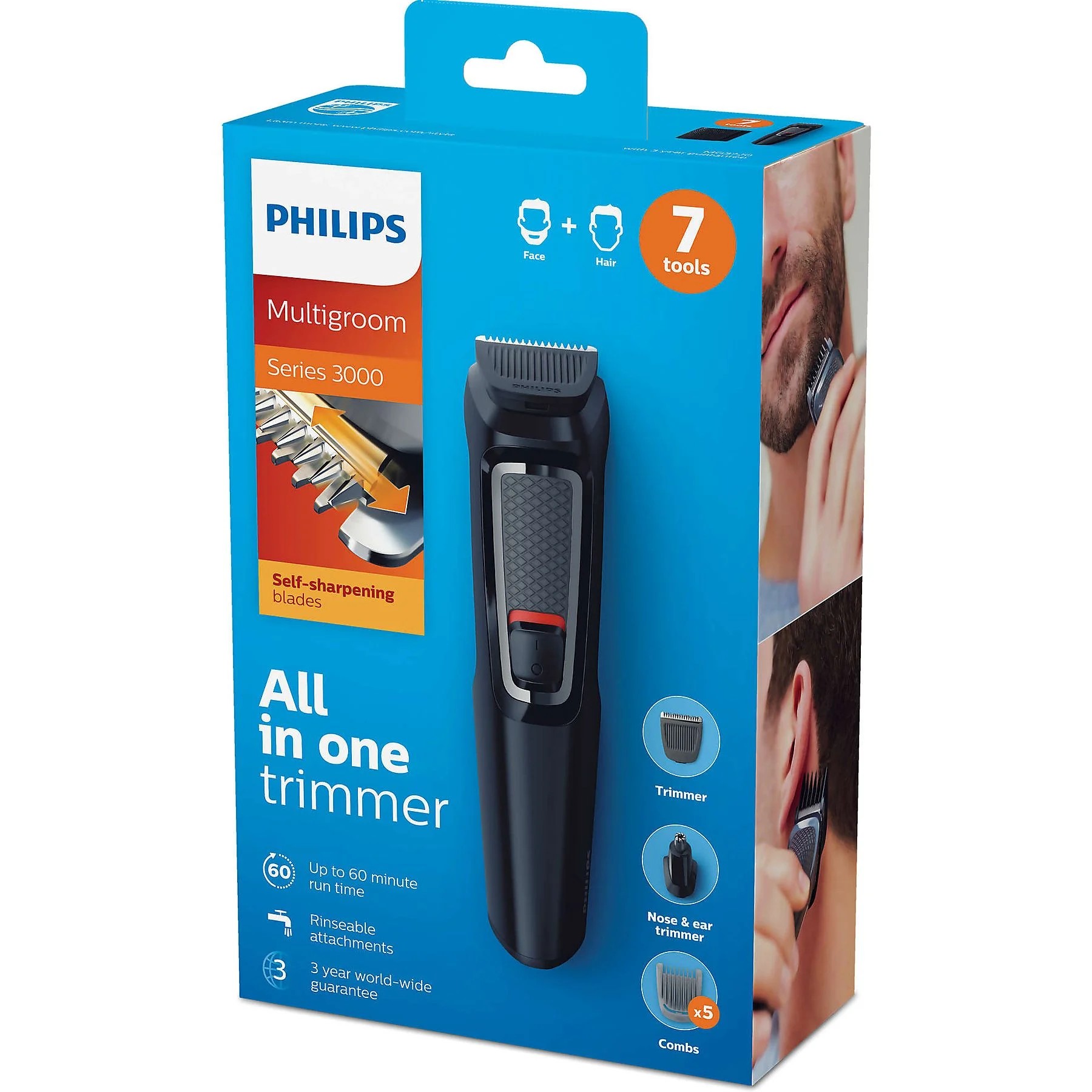 Philips MG3720/15 Multigroom 3000 Series 7'si 1 Arada Erkek Bakım Seti