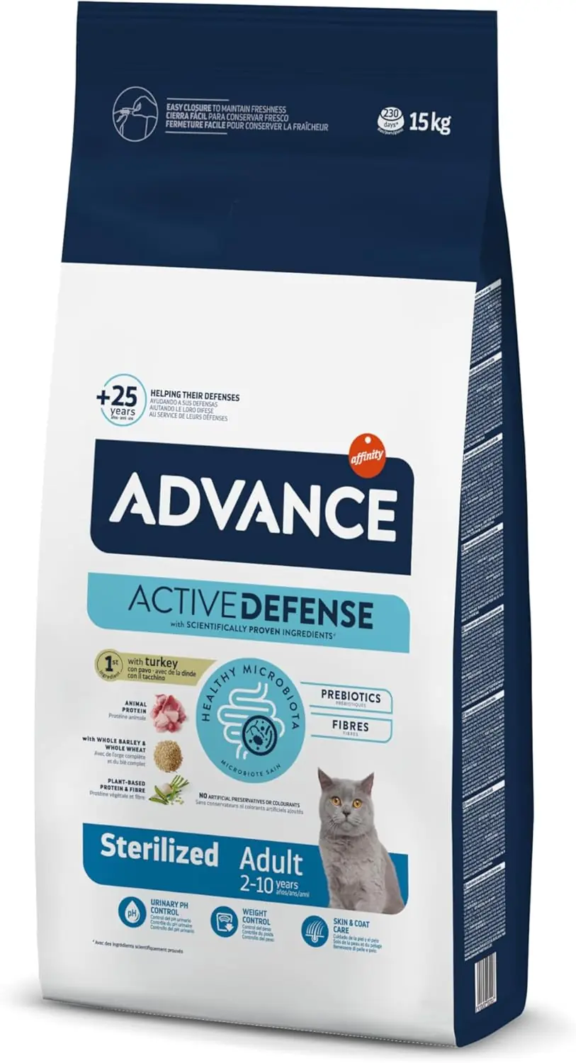 Advance Sterilised Hindili Kısırlaştırılmış Kedi Maması 15 KG