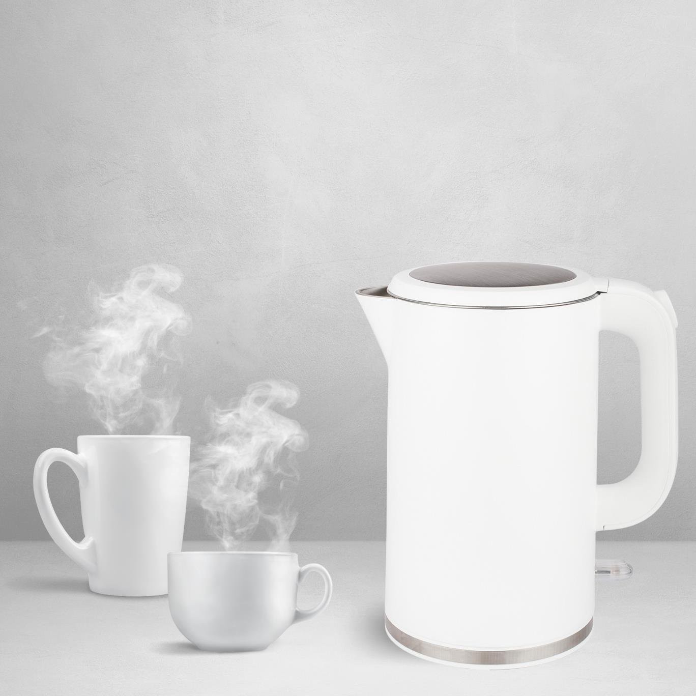 Kumtel Cool Touch Beyaz Kettle