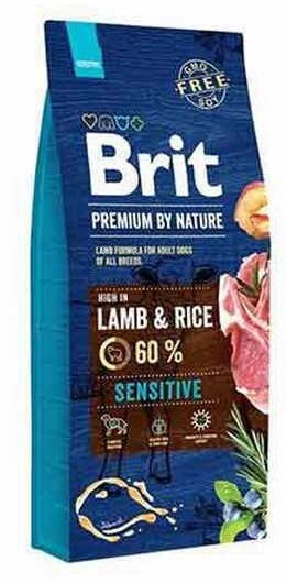 Brit Premium Nature Sensitive Kuzu Etli Yetişkin Köpek Maması 15 KG