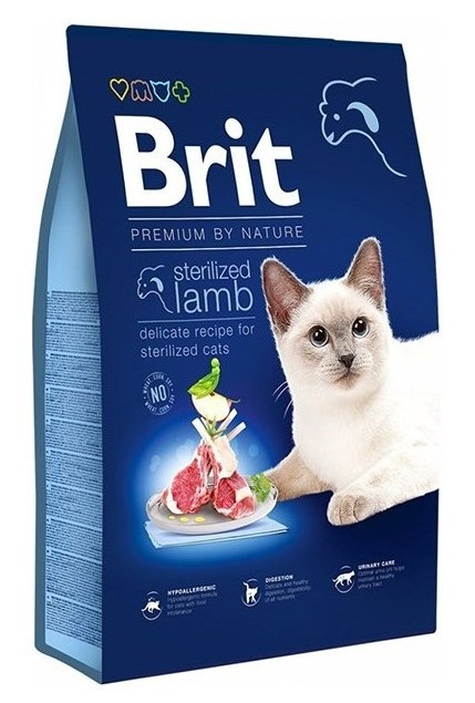 Brit Care Premium By Nature Sterilised Kuzu Etli Kısırlaştırılmış Yetişkin Kedi Maması 8 KG