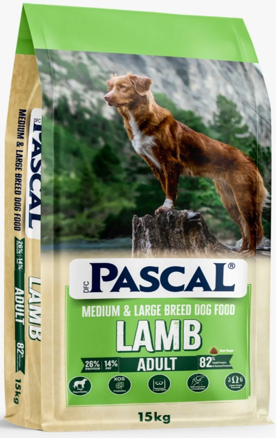 Pascal Kuzu Etli Yetişkin Köpek Maması 15 KG