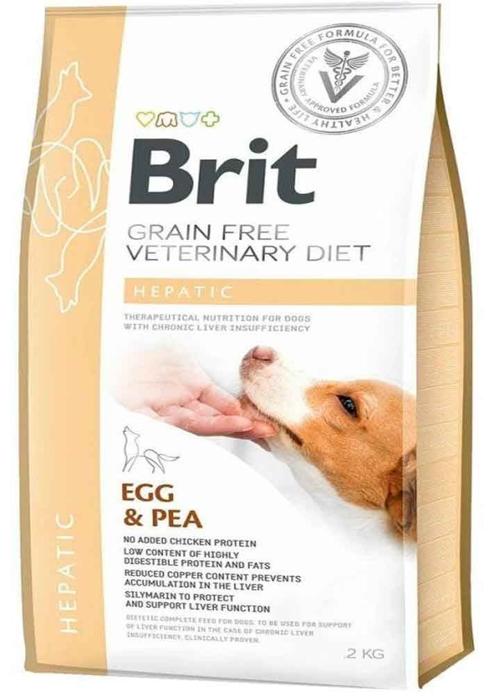 Brit Veterinary Diet Hepatic Karaciğer Yetmezliği Olan Köpekler İçin Tahılsız Köpek Maması 2 KG