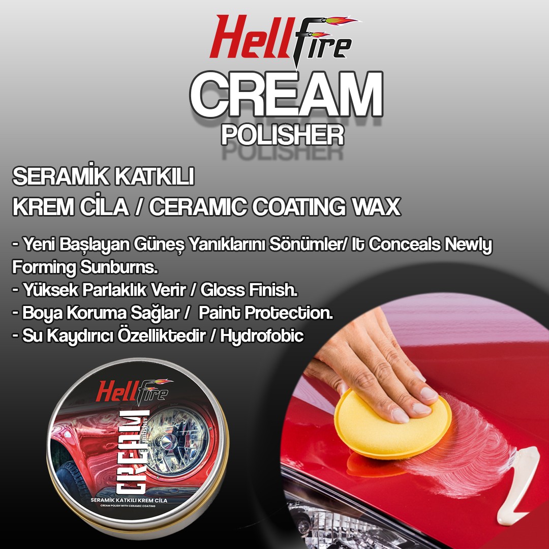 Hellfire Ceramic Wax Cream Polish 100 GR