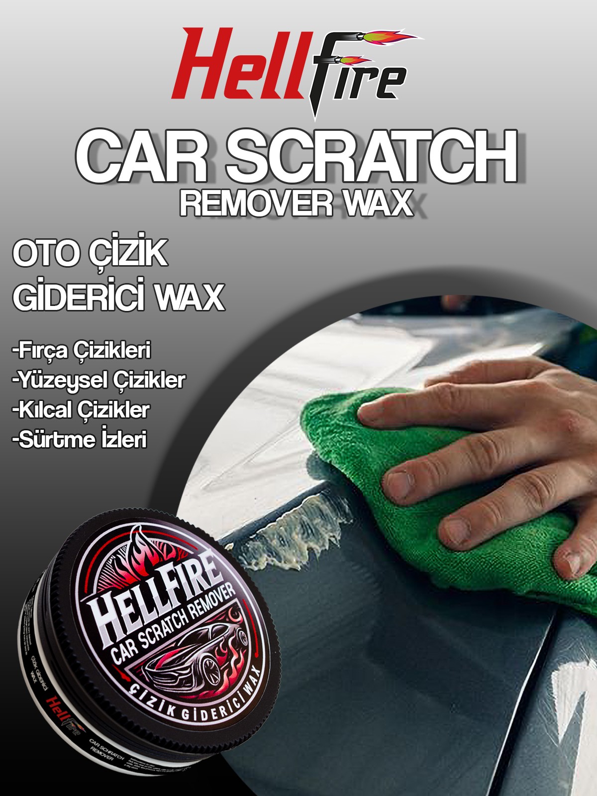 HellFire Araç Çizik Giderici Wax 100GR