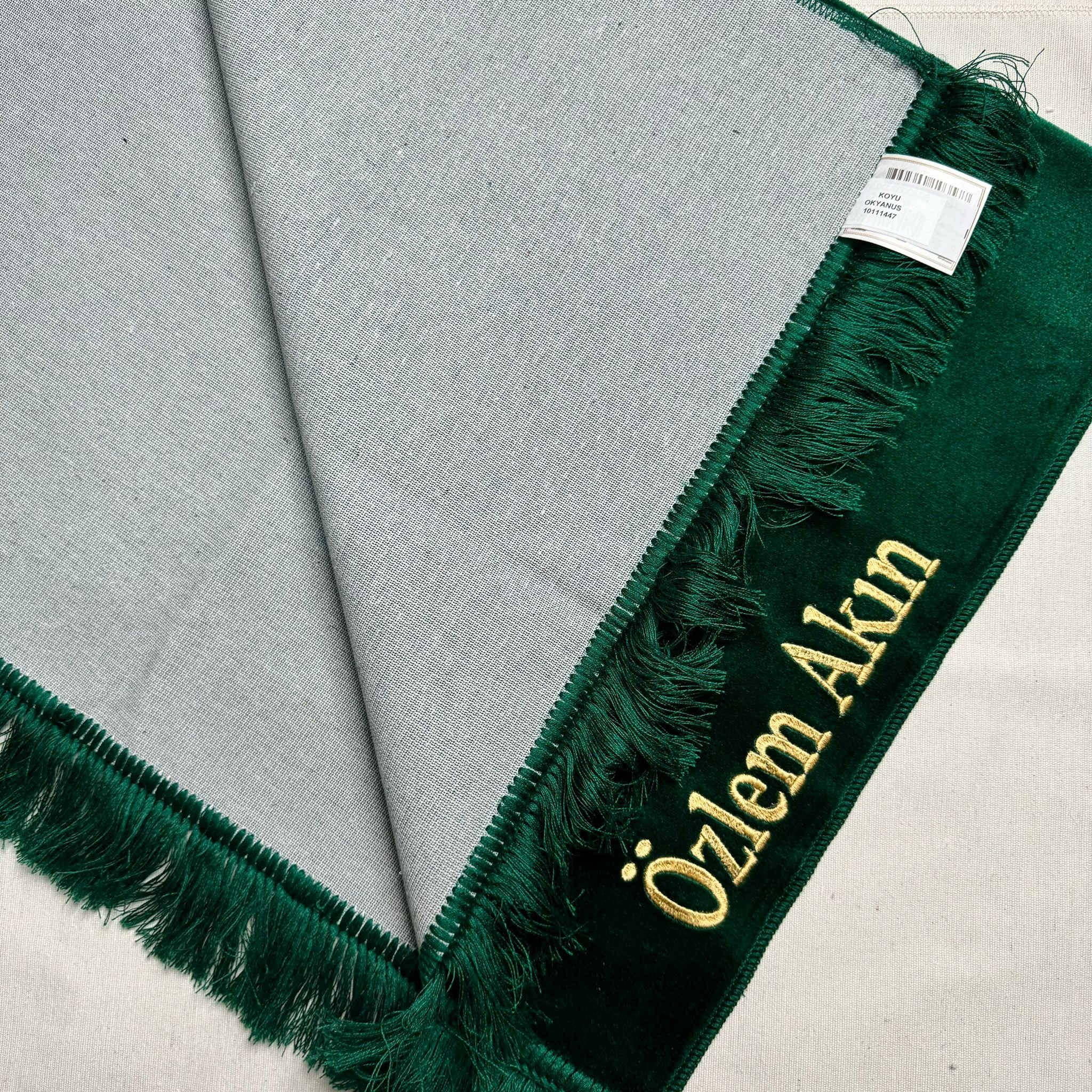 Özel İsimli Aydın Seccade (Yeşil)