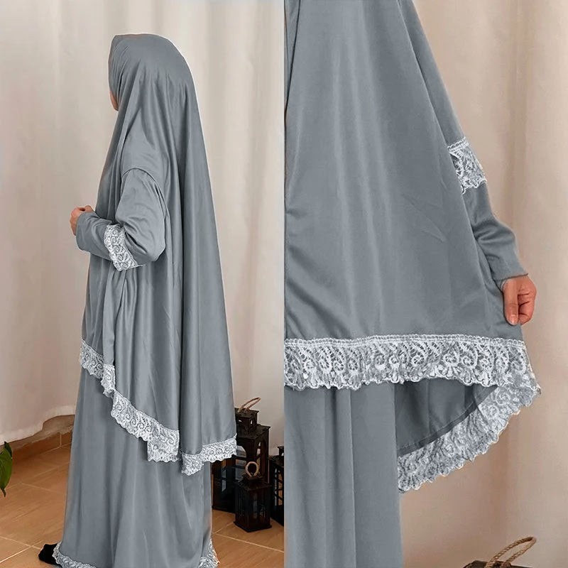Yetişkin Gri Namaz Elbisesi