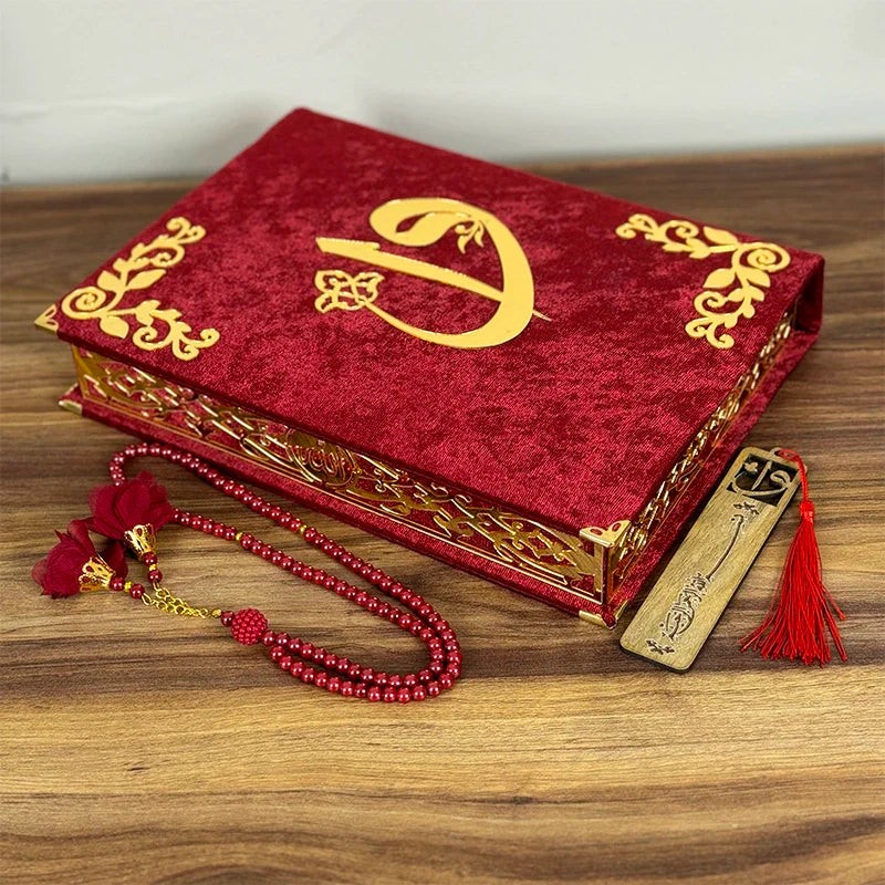 Çiftlere Özel Kuran Seti, Bordo