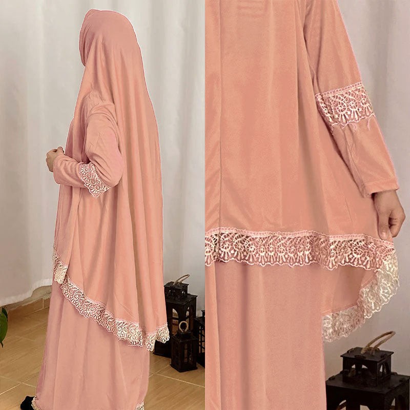 Yetişkin Pembe Namaz Elbisesi