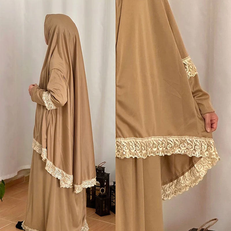 Yetişkin Gold Namaz Elbisesi