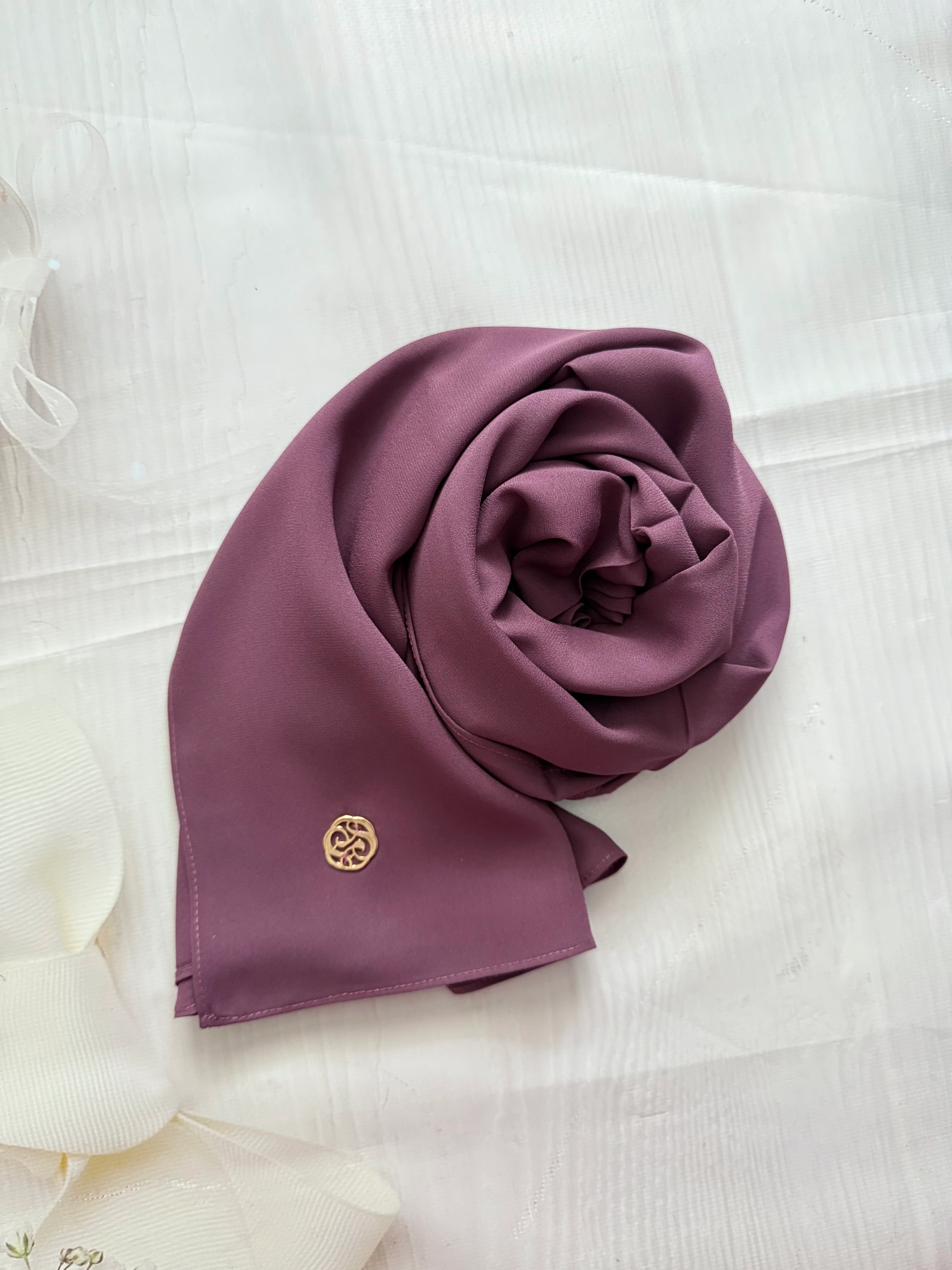 FAHZA Mürdüm Krep Şifon Şal image