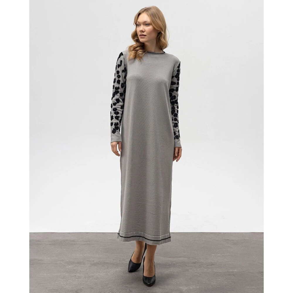 Gri Triko Elbise image