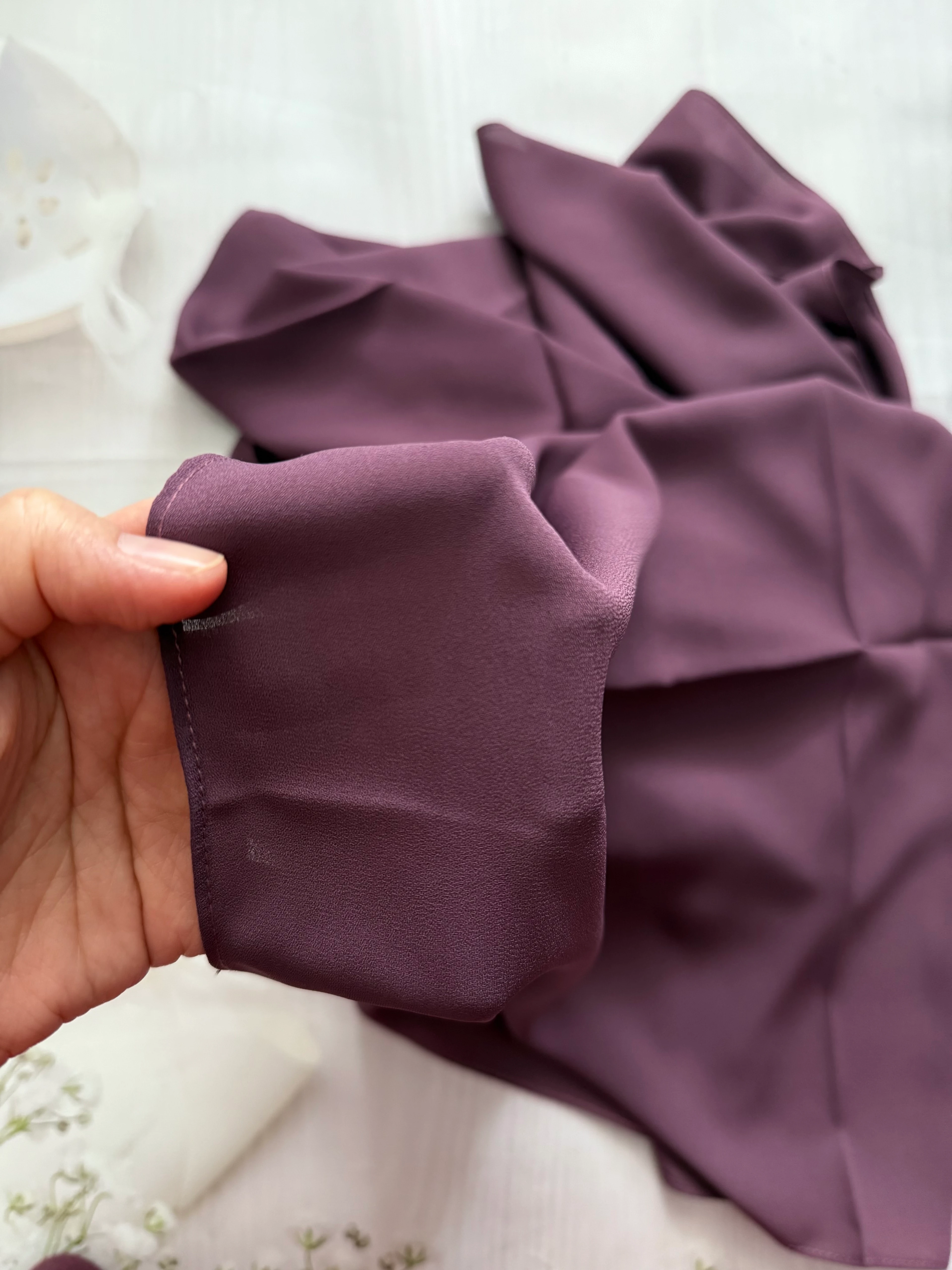 FAHZA Mürdüm Krep Şifon Şal