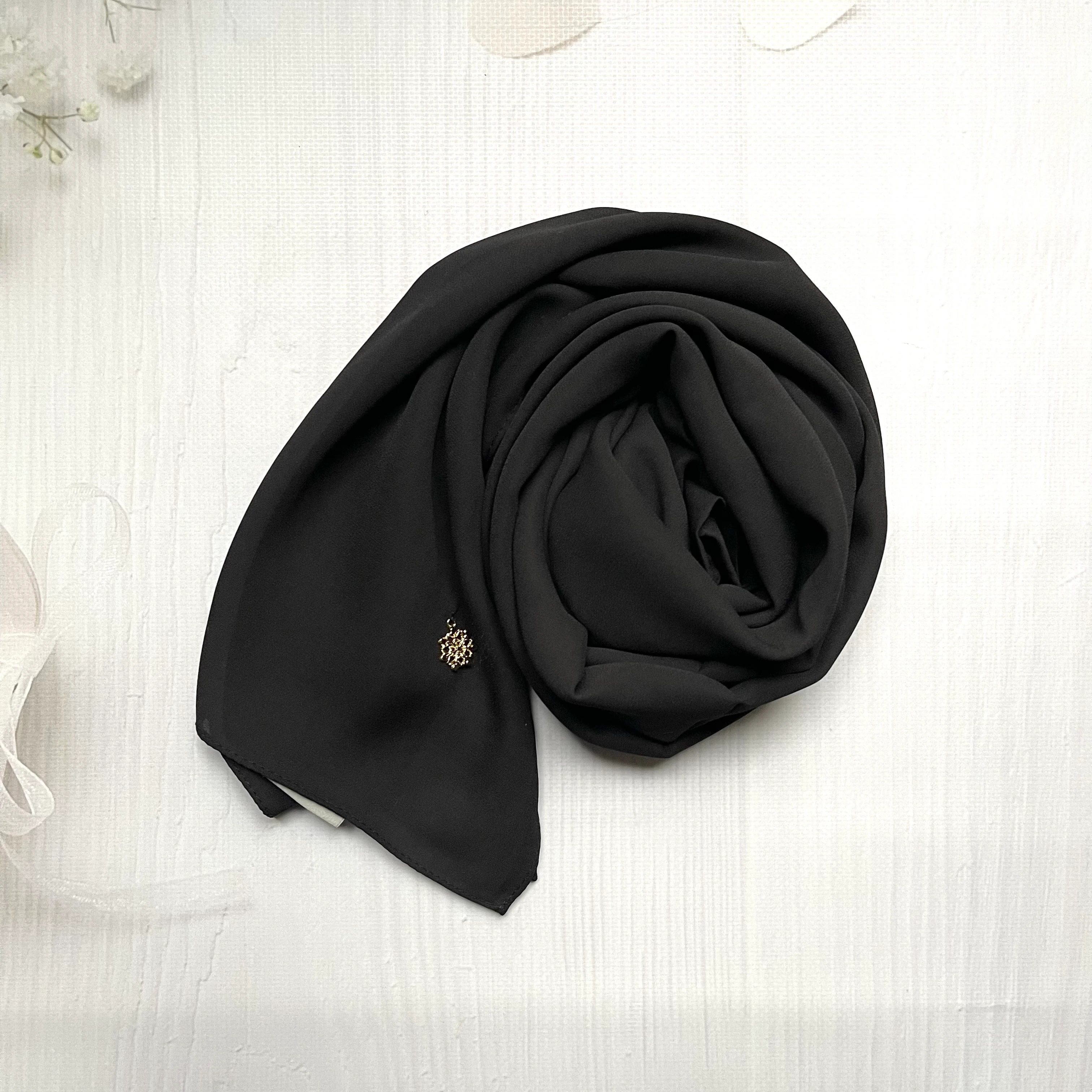 Fahza Siyah Arabia İpeği Şal main variant image