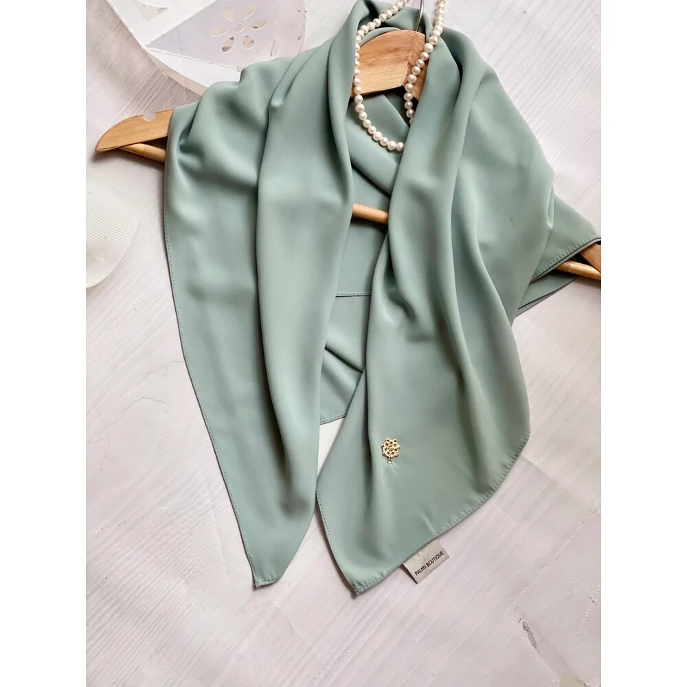 Mint Yeşili Kare Fular