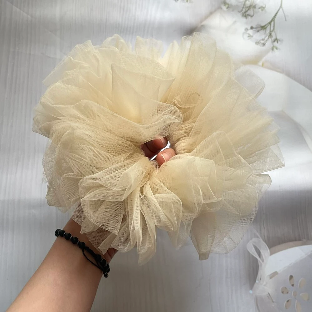 Tül Lastikli Topuz Tokası image