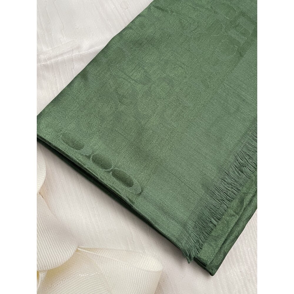 Wool-Silk Woven Pattern Scarf