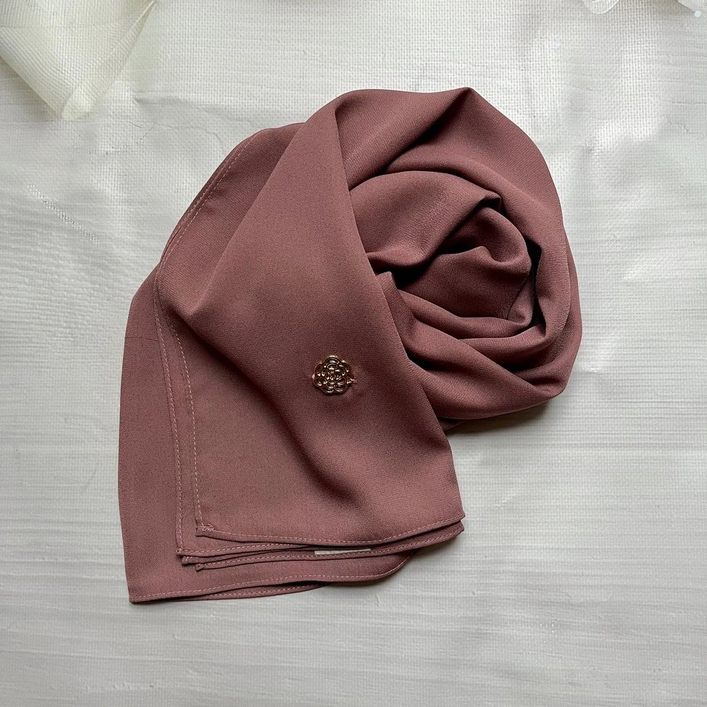 FAHZA- Gülkurusu Krep Şal image