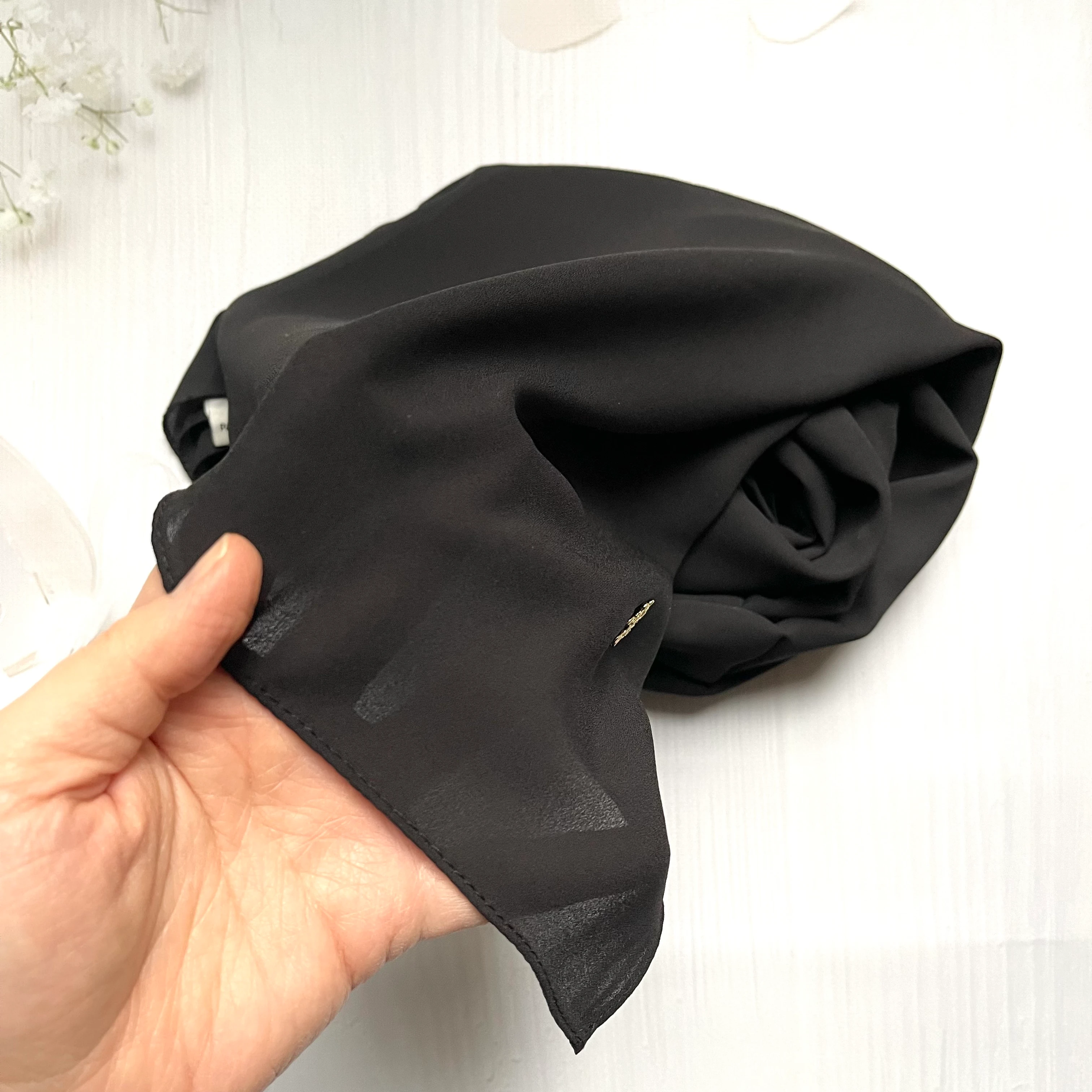 Fahza Siyah Arabia İpeği Şal