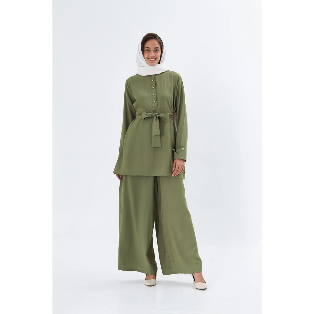 FAHZA- Haki Yeşil Pantolon Tunik Takım