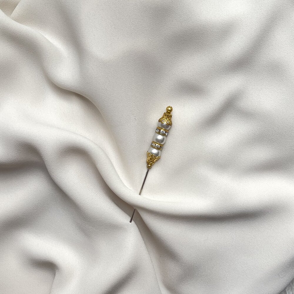 İncili Şık Eşarp&Şal İğnesi