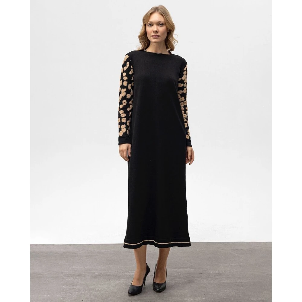 FAHZA Siyah Triko Elbise image