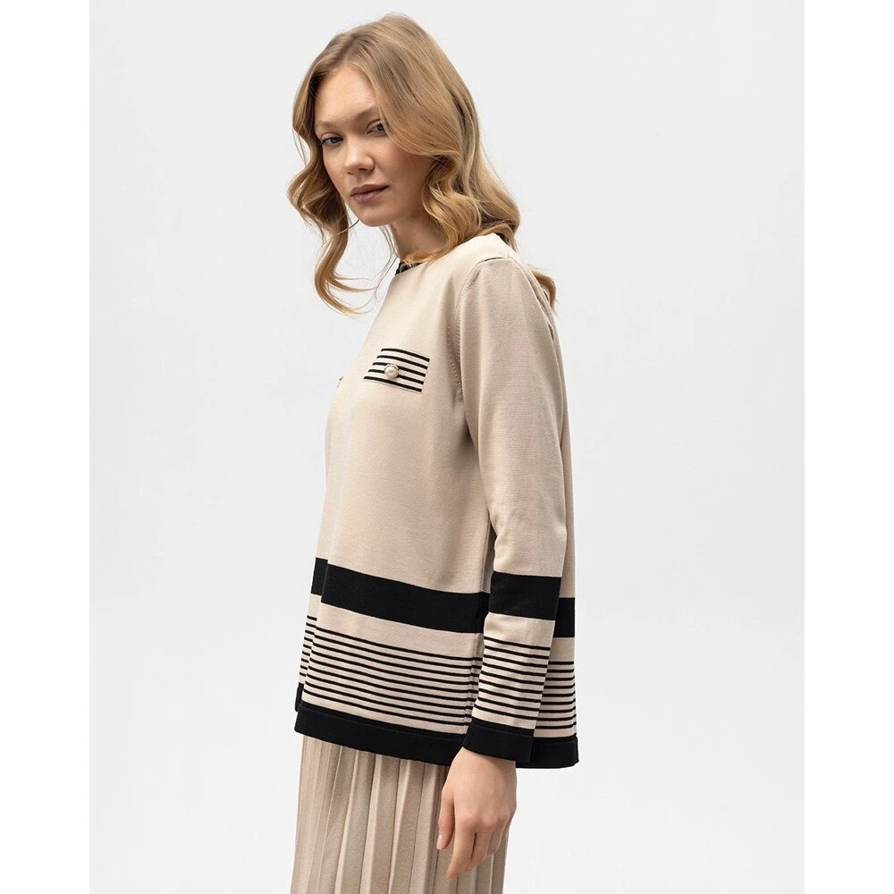 Taş Rengi Triko Takım