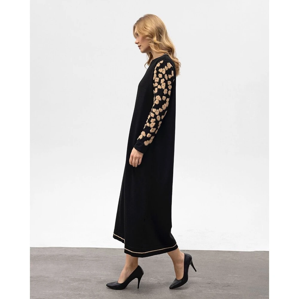 FAHZA Siyah Triko Elbise